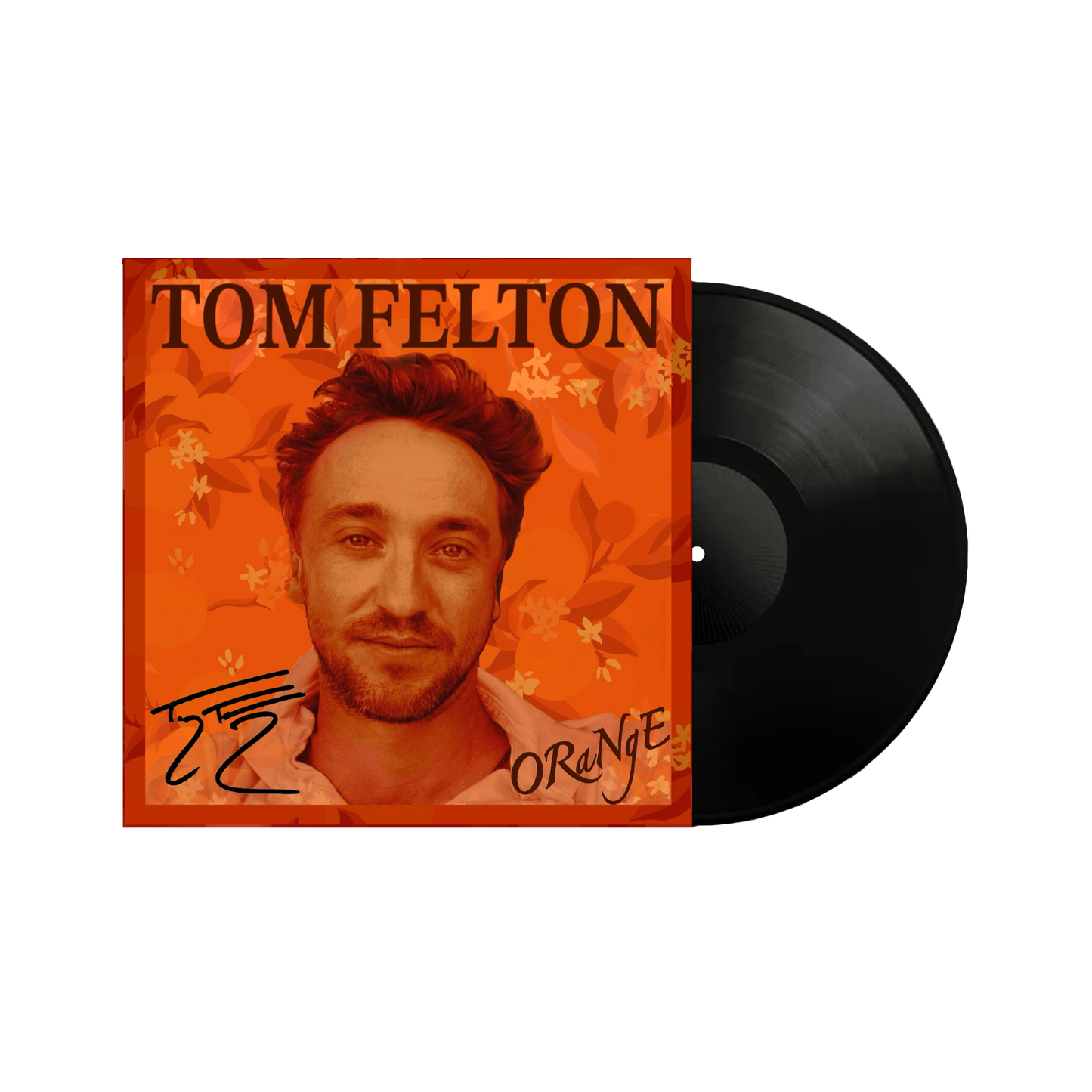 AUTOGRAPHED Tom Felton "ORaNgE" Vinyl